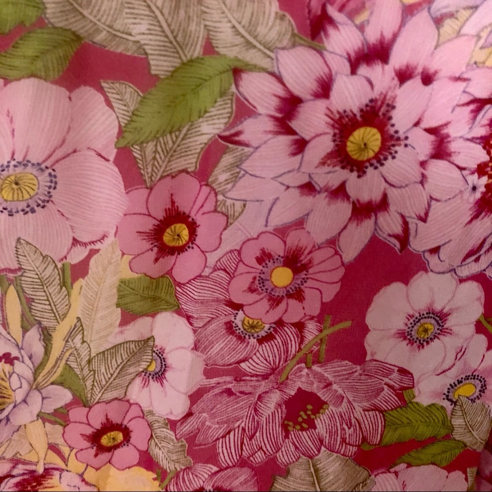 NWT Josie Pink Floral Robe, Size Large - Picture 4 of 7